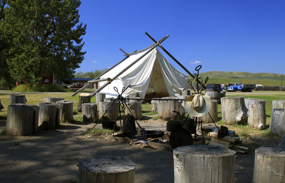 Round up Camp, Bar U Ranch, Alberta, National Historic Site, Canada, Kanada