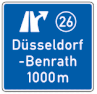 Autobahn Ausfahrt Vz