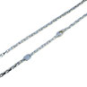 Catena piena maglia lucida in oro bianco 18kt. Offerte sconti acquista oro online