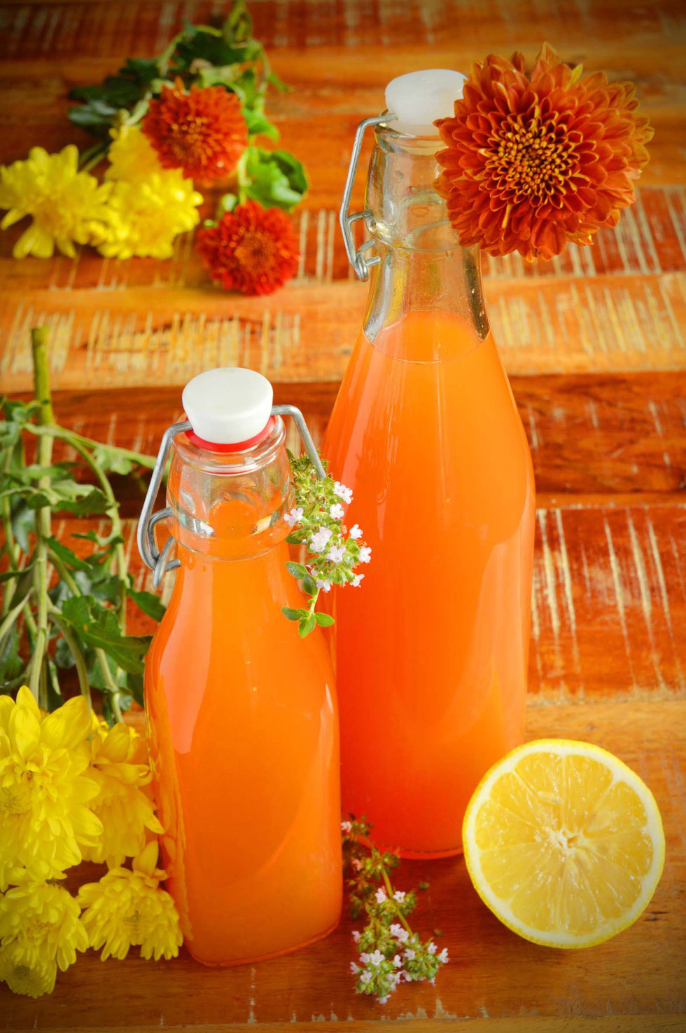 Zitronen, Grapefruit, pink, Orangen, Zitrus, Zitrusfrüchte, Sirup, selber machen, Rezept, Thymian, Zitronenthymian, Kräuter, Kräuter-Sirup, lecker, Kräuterhexe, Küchenhexe