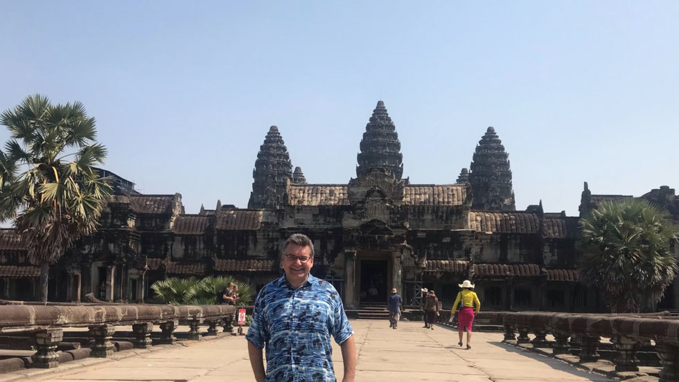 Der Autor, Angkor Wat, Kambodscha, Januar 2019