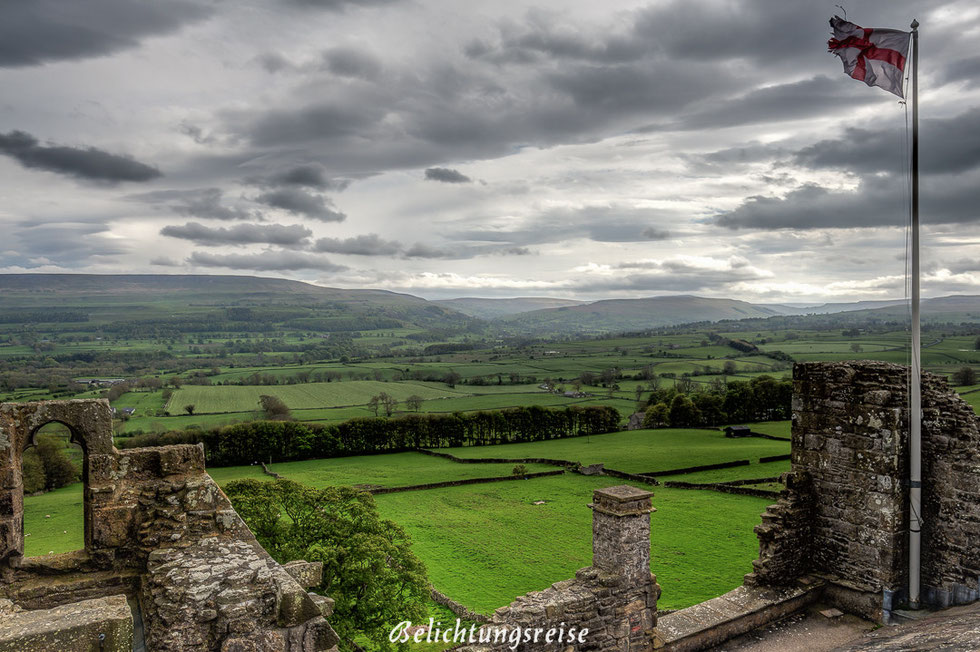 England, Nationalpark, Yorkshire Dales, Yorkshire, Dales, Landschaft, Autotour, Tour, Burg, Castel, Ruine