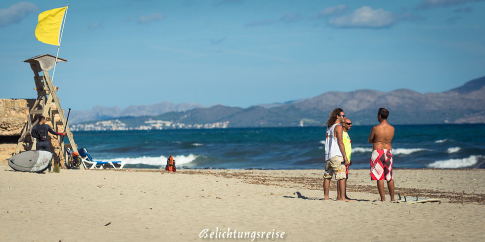 Mallorca, Strand, Surfen, Kiten, Wellenreiten, Windsurfen, Bar, Son Serra, Son Serra de Marina, Wellensurfen, Wasser