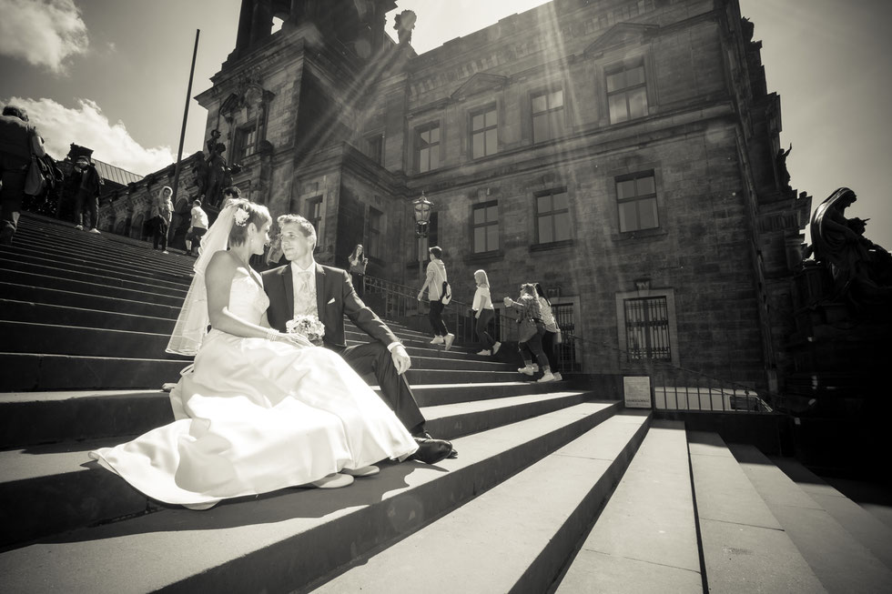 Hochzeit Dresden, Hochzeitsfotograf Dresden, Hochzeit Goetheallee Dresden, Hochzeitsfotos Altstadt Dresden, Hochzeit Lingnerterrassen Dresden