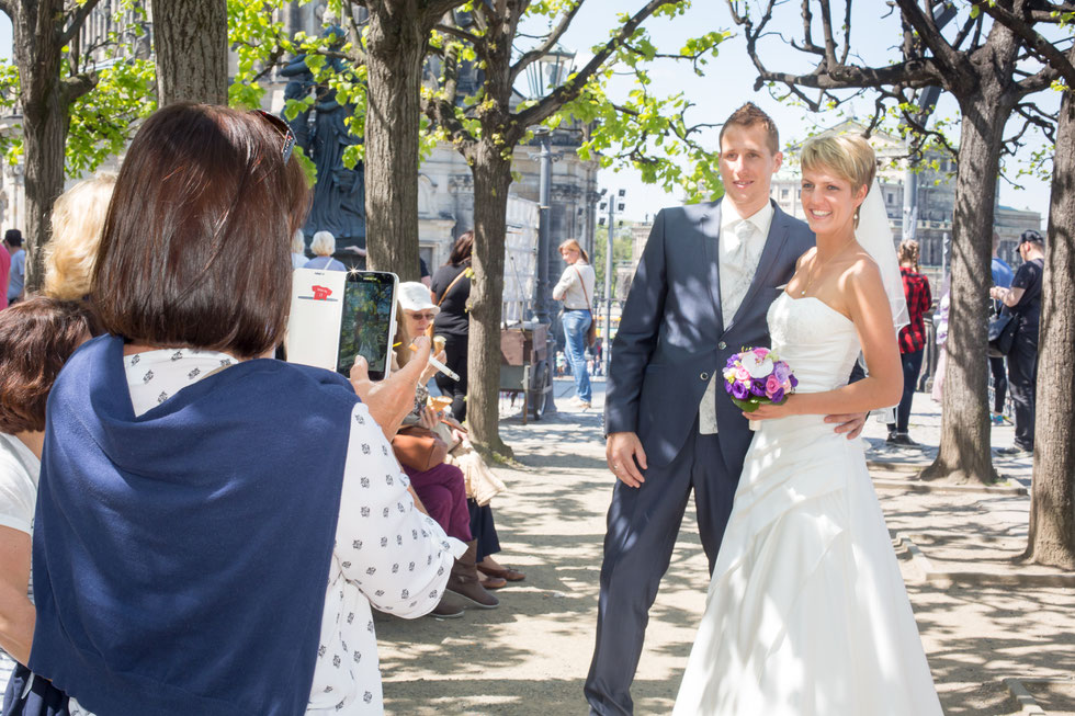Hochzeit Dresden, Hochzeitsfotograf Dresden, Hochzeit Goetheallee Dresden, Hochzeitsfotos Altstadt Dresden, Hochzeit Lingnerterrassen Dresden
