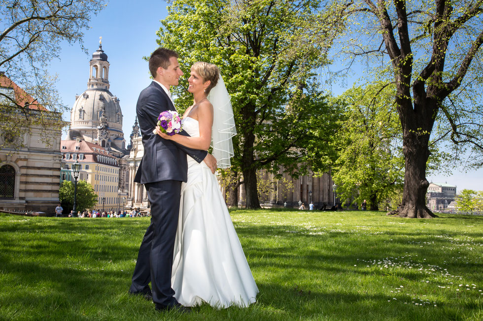 Hochzeit Dresden, Hochzeitsfotograf Dresden, Hochzeit Goetheallee Dresden, Hochzeitsfotos Altstadt Dresden, Hochzeit Lingnerterrassen Dresden