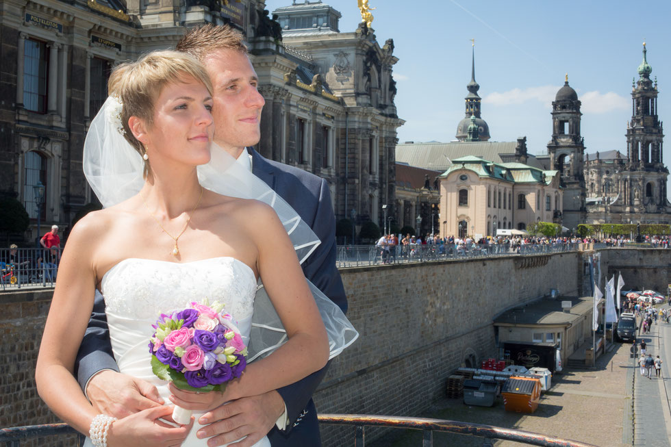 Hochzeit Dresden, Hochzeitsfotograf Dresden, Hochzeit Goetheallee Dresden, Hochzeitsfotos Altstadt Dresden, Hochzeit Lingnerterrassen Dresden