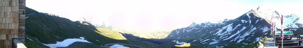 Oben am Gipfel CSI Mayrhofer unterwegs mit dem Rad Richtung Hochalpinenstraße zu dem mächtigen und atemberaubenden Großglockner
