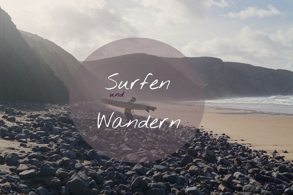Costa Vicentina: Surfen und Wandern. Arrifana Beach.