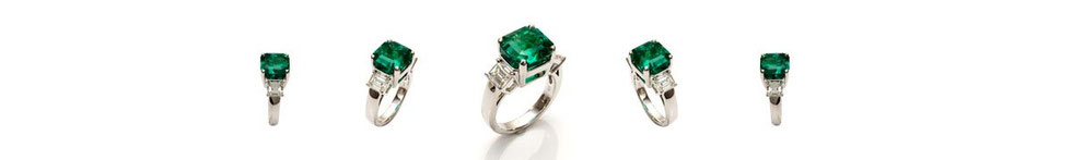 Ptエメラルドリング　E-7.33  D-1.52