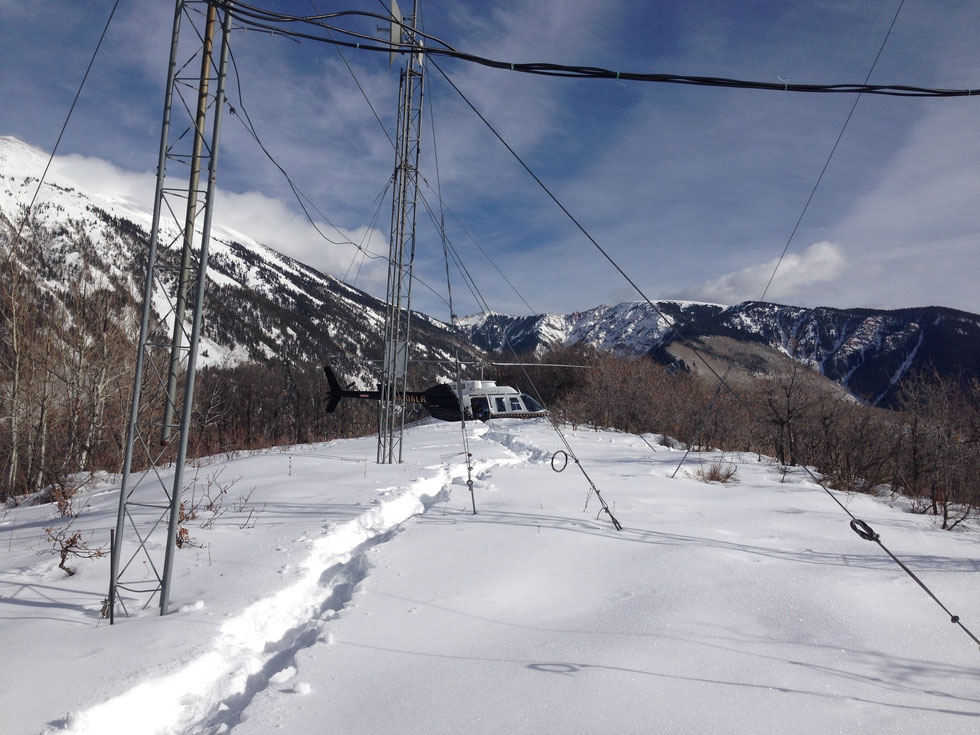 Scary angle for a shot, yes. But not to worry...we were completely clear of the wires.