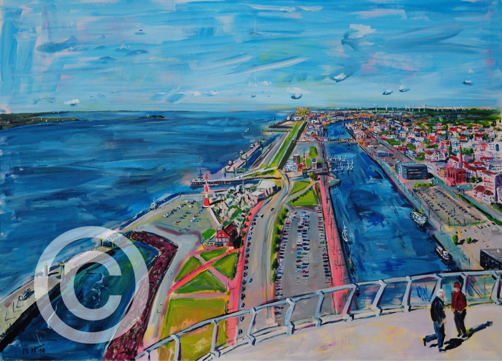 Bremerhaven/ Acryl auf Leinwand/ 150 cm x 130 cm