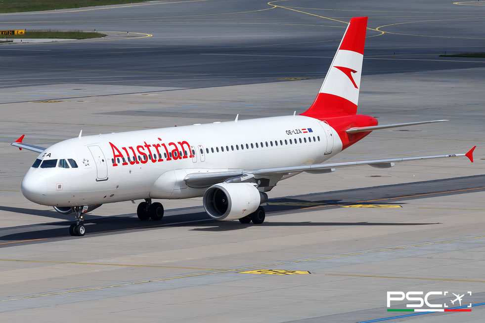 OE-LZA Airbus A320-214 3234  cfm56-5B4/P  Austrian Airlines (CDB Aviation) 2007 @ Vienna VIE 06 2025 © Piti Spotter Club Verona
