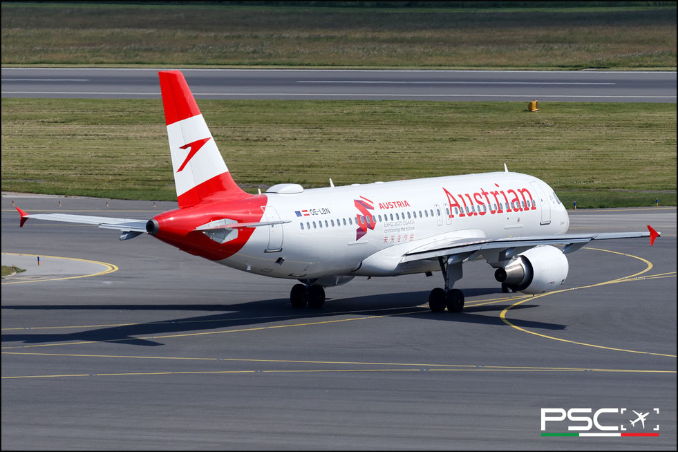 OE-LBN Airbus A320-214 768  cfm56-5B4/P Osttirol Austrian Airlines 1997 @ Vienna VIE 06 2025 © Piti Spotter Club Verona