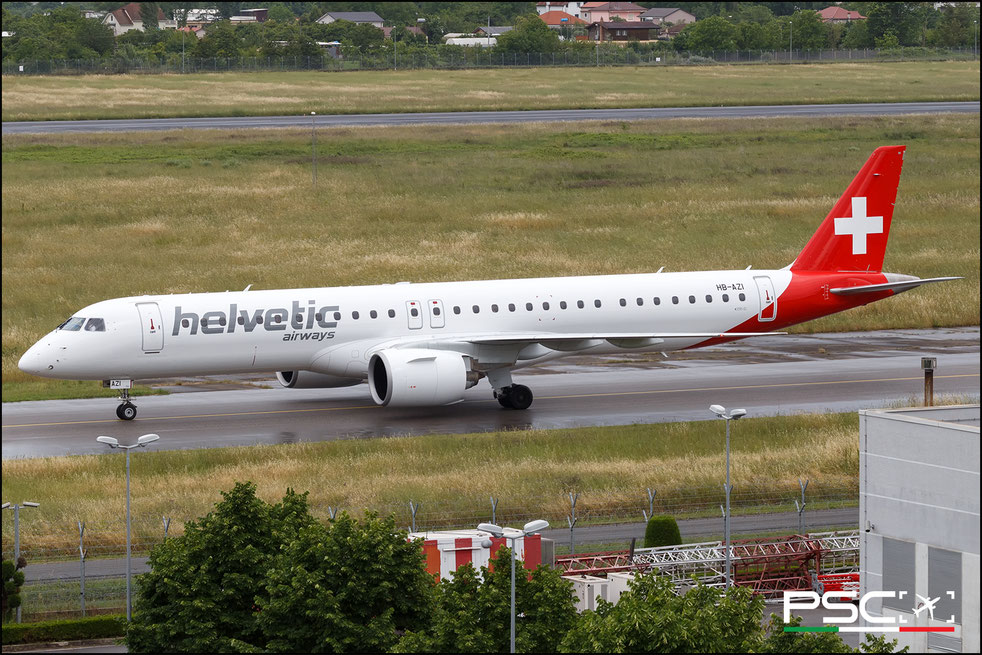 HB-AZI Embraer E195-E2 19020055  PW1921G  Helvetic Airways 2021 @ Tirana TIA 05 2026 © Piti Spotter Club Verona