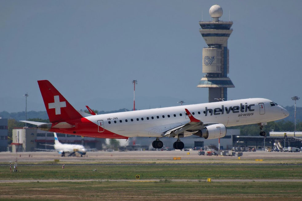HB-JVX Embraer ERJ 190 ST 19000603  CF34-10E5  Helvetic Airways 2013 @ Milano Malpensa MXP 07 2025 © Piti Spotter Club Verona