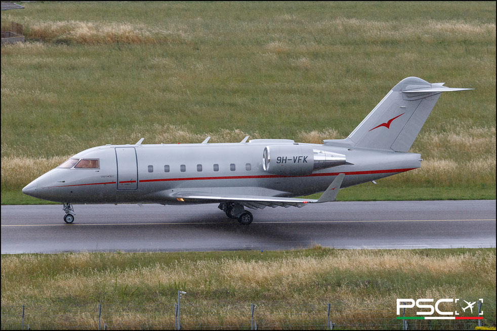 9H-VFK Canadair 604 Challenger 5443  CF34  VistaJet 1999  @ Tirana TIA 05 2026 © Piti Spotter Club Verona