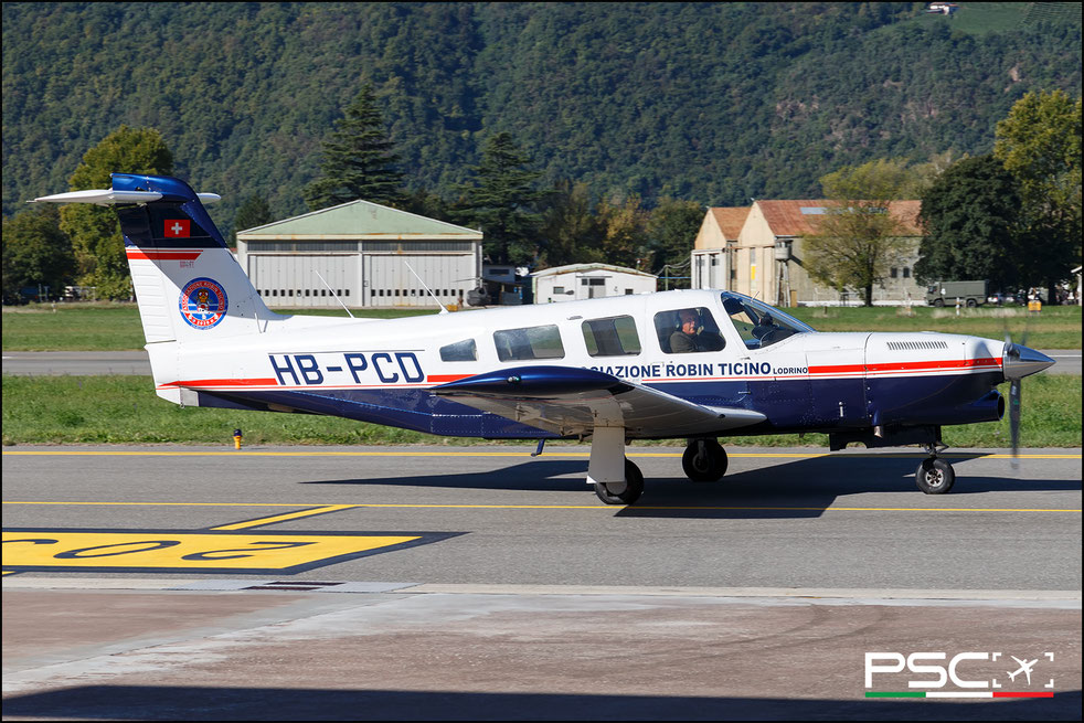 HB-PCD Piper PA-32RT-300T Turbo Lance II · Serial #: 32R-7887288 @ Bolzano BZO 10 2025 © Piti Spotter Club Verona