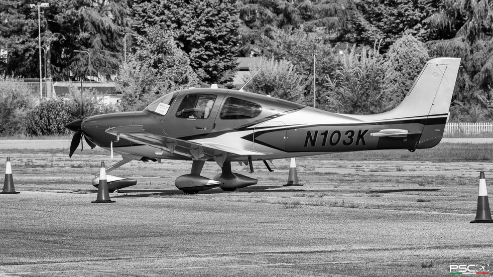 N103K Cirrus SR22T-GTS G7 Carbon Private - @ Padova 07 2025 © Piti Spotter Club Verona