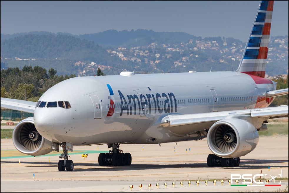 N754AN Boeing 777-223ER 30262 345 Trent 895 7BN American Airlines 2001  @ Barcellona BCN 09 2025 © Piti Spotter Club Verona
