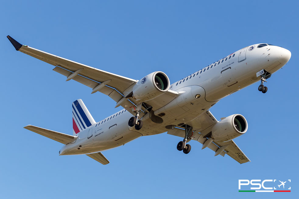 F-HZUQ Airbus A220-300 55197  PW1521G-3 Bonifacio Air France 2023 @ Barcellona BCN 09 2025 © Piti Spotter Club Verona