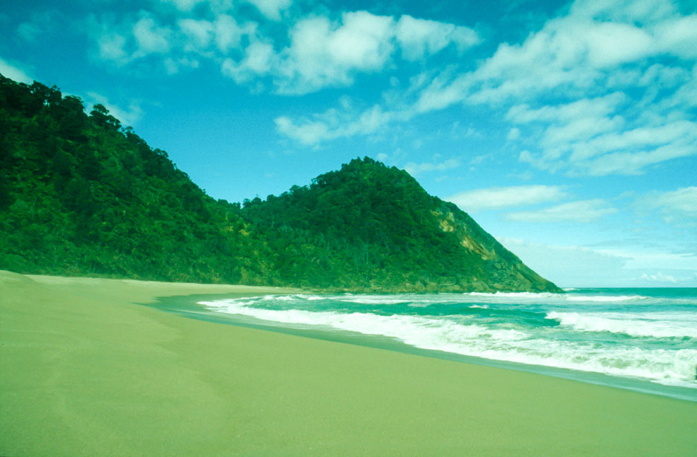 Karamea Beach on South Island of New Zealand