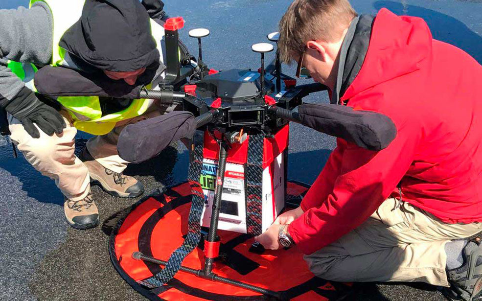 Se lleva a cabo la primer entrega de órganos para transplante con un dron Matrice 600 Pro capaz de soportar hasta 5 kg