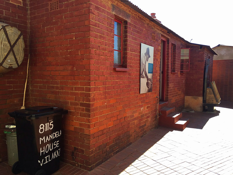 Entrée de la maison de Nelson Mandela dit Madiba