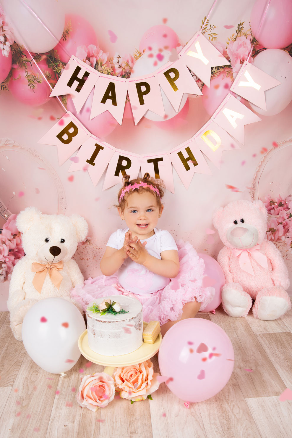 cake smash met ballonnen