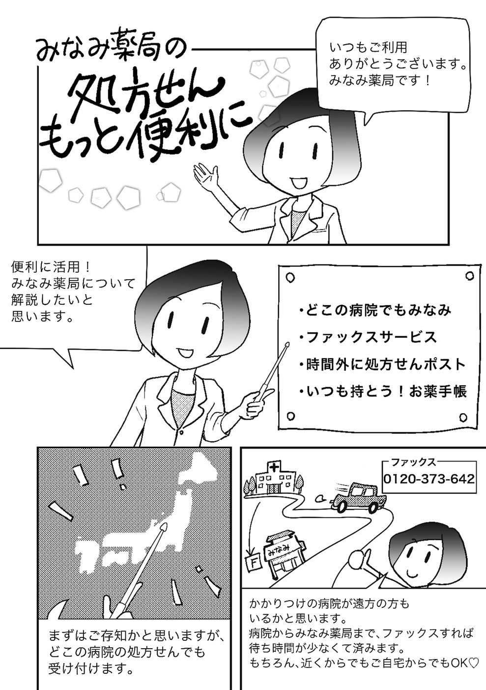 みなみ薬局の処方せん受付の解説