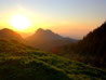 Sonnenuntergang Altkaser Alm