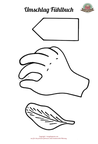 Schablone Fühlbuch Umschlag, Nähanleitung, Nähanfänger, Applikation Hand