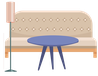 Icon symbol digital home staging sofa