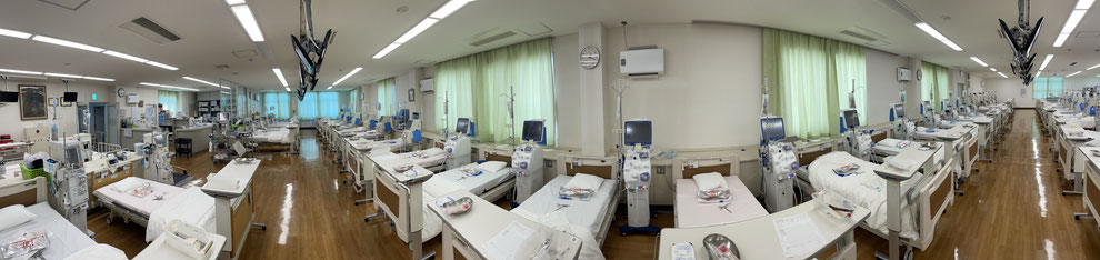 透析病院に設置されたハイビガーの写真