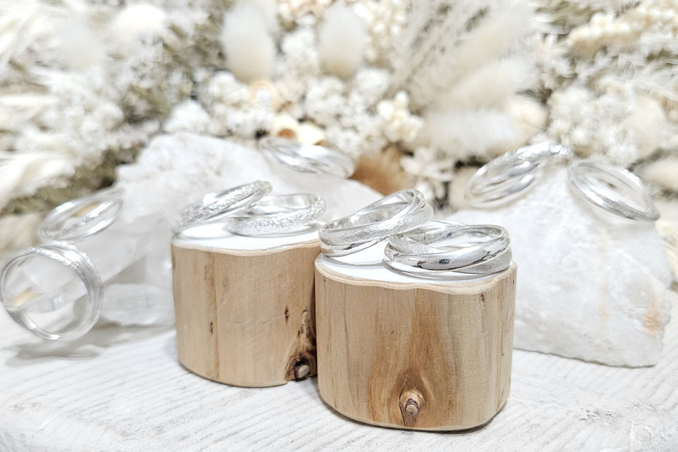 熱海の手作り結婚指輪工房MATEIで2連リングのペアリングが手作りできます。