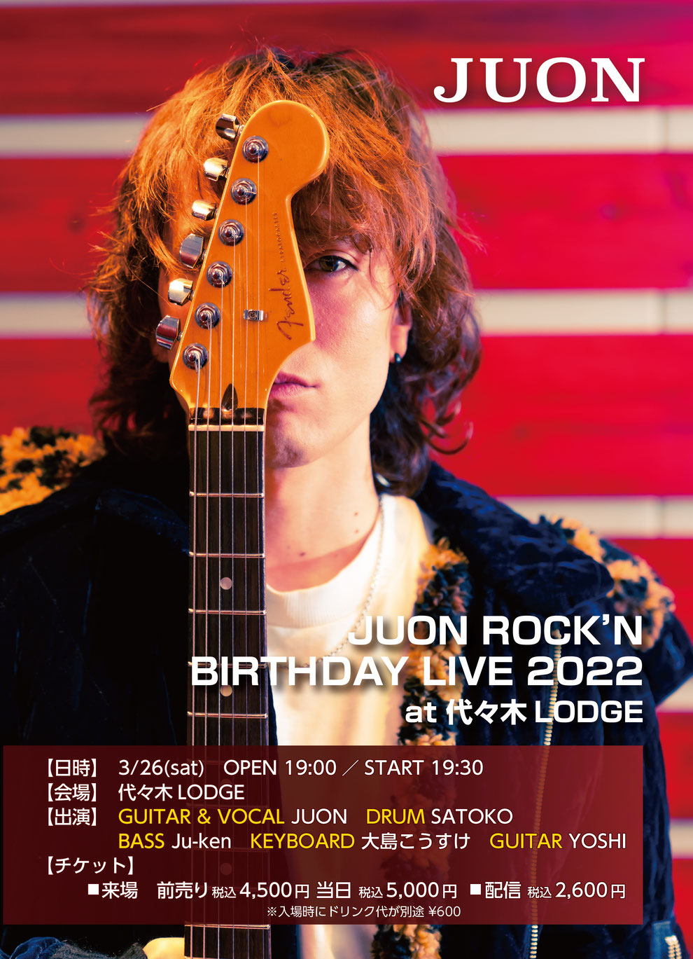 JUON GUITAR ROCK'N BIRTHDAY LIVE 2022 at 代々木 LODGE