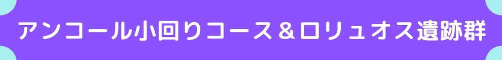 アンコール小回りコース＆ロリュオス遺跡群観光
