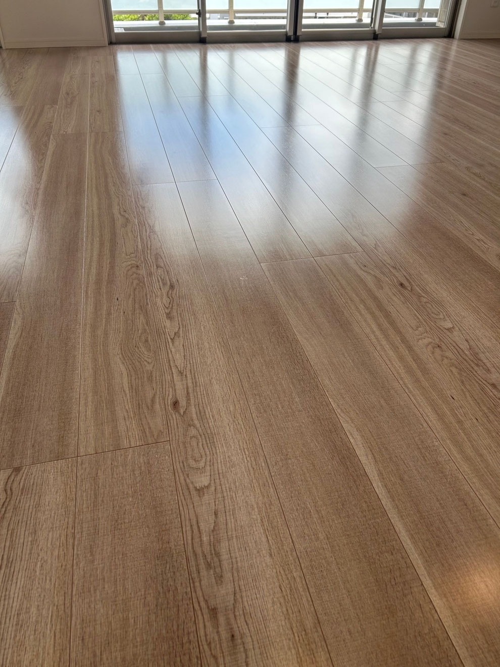 堺市　新築マンション  ガラスフロアコーティング