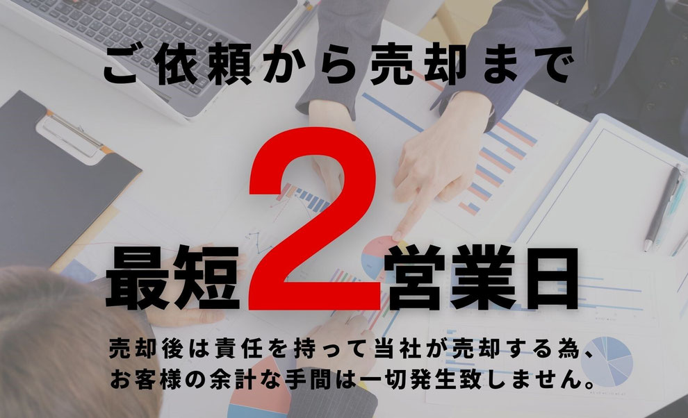 ビズキャッシュだと事業買取が最短2営業日