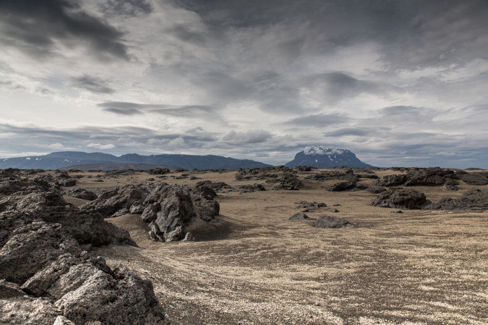 Centre de l'Islande, désert de pierres et de sable