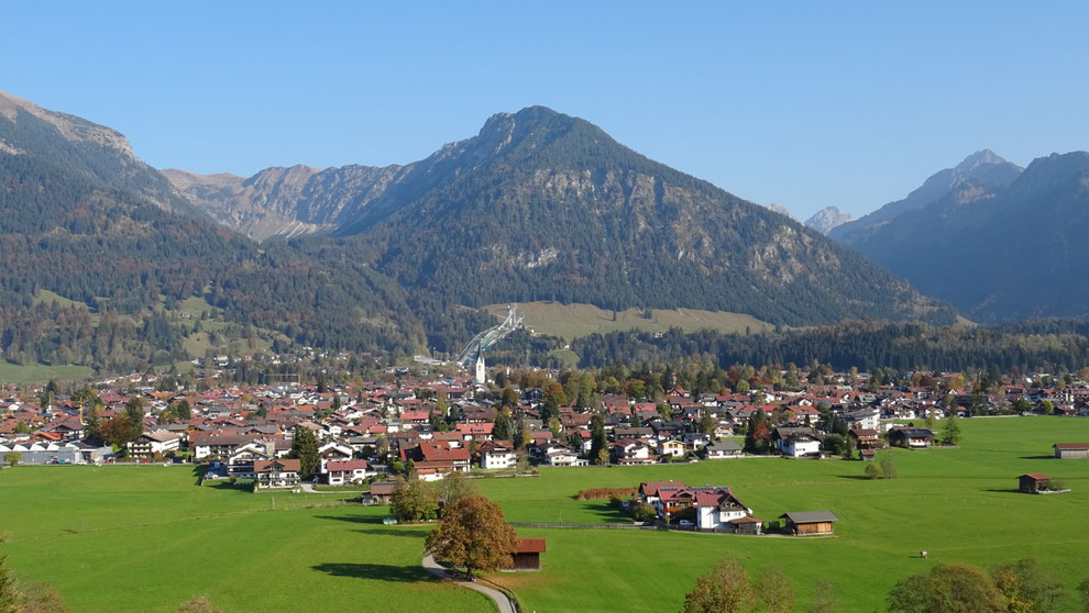 Blick auf Oberstdorf / Oktober 2018