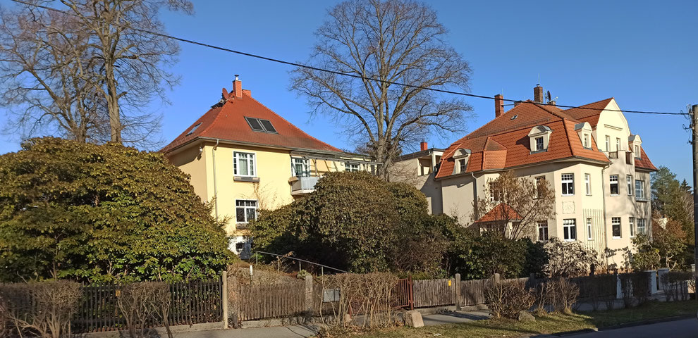 Chemnitz-Schönau: Blick auf Wohngebäude an der Guerickestraße