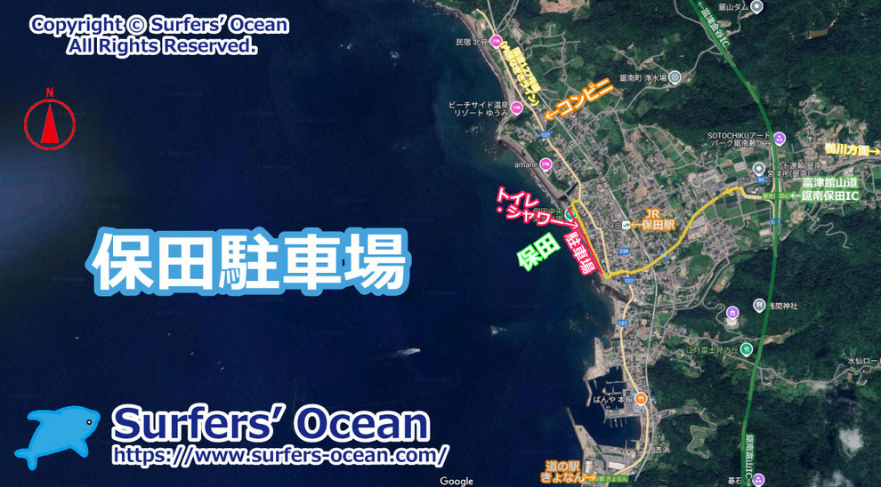 岩井駐車場（岩井海岸、久枝海岸）千葉南 千葉県南房総市久枝