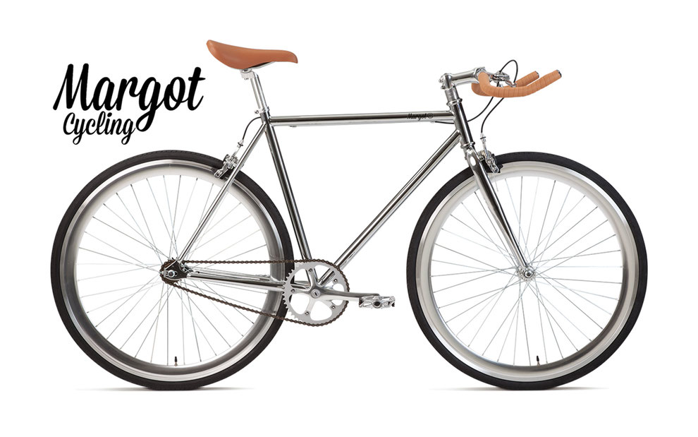 Chrome fixed gear bike hot sale