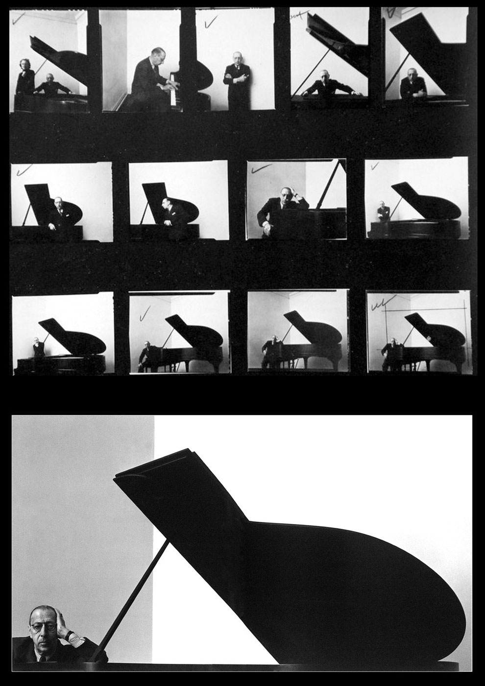 Igor Stravinsky, Russian Composer, Pianist and Conductor, 1946 Arnold Newman