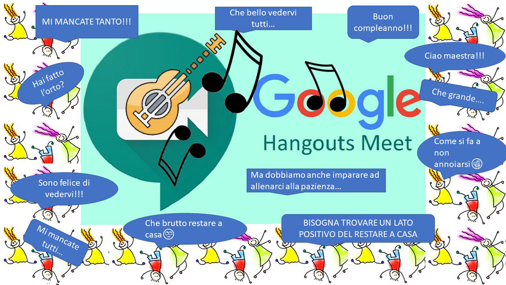 Hangouts Meets, didattica a distanza, metodologie attive, learning together virtuale