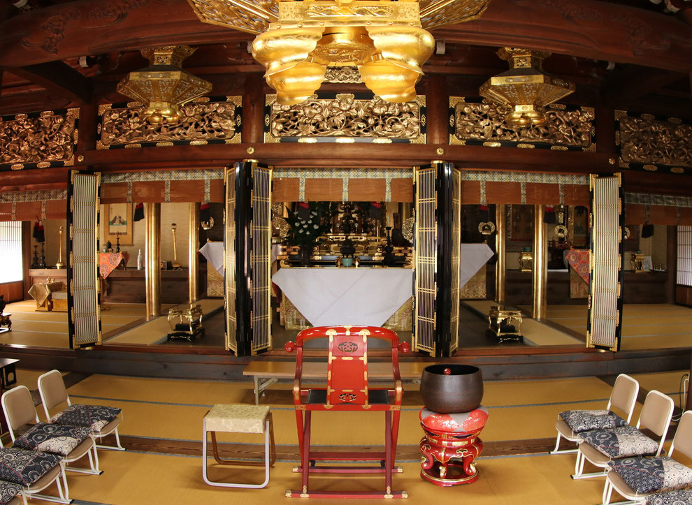 四日市大井手のお寺、葬式会場（白水山 浄蓮寺 本堂）