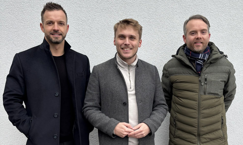 Michael Rose (#18), Florian Gibbe (#1), Patrick Heck (#11)