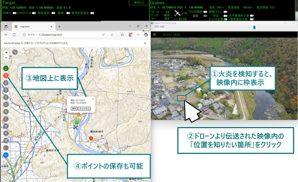 grabeeシステム操作画面