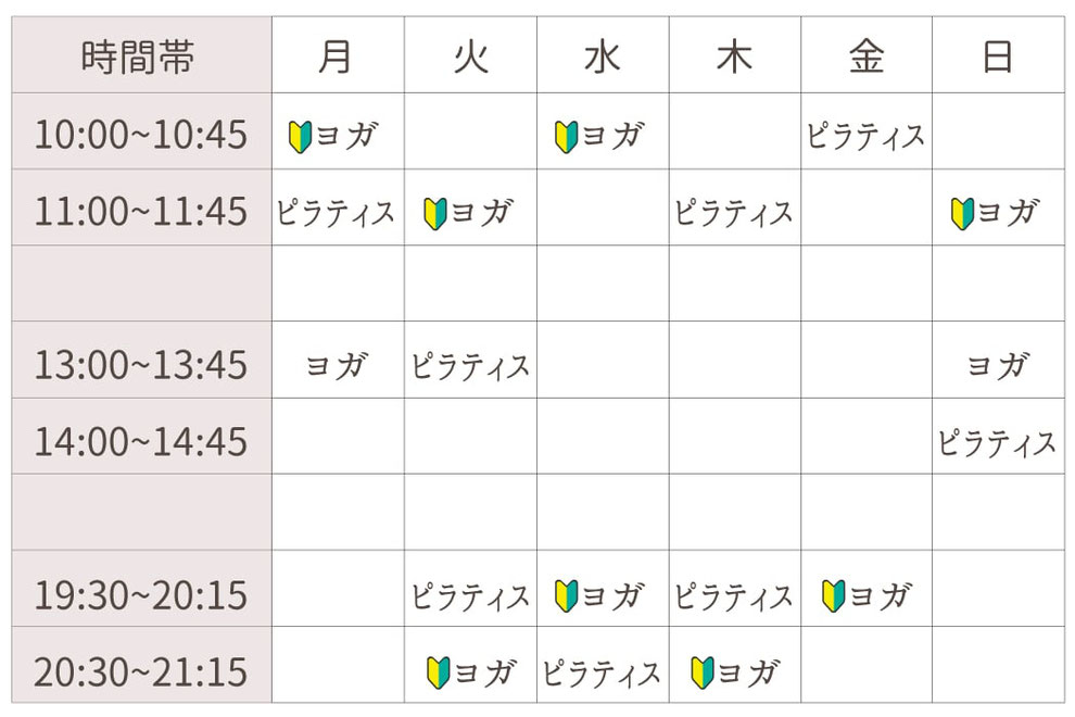 ヨガ＆ピラティス BodyHamony体験予約